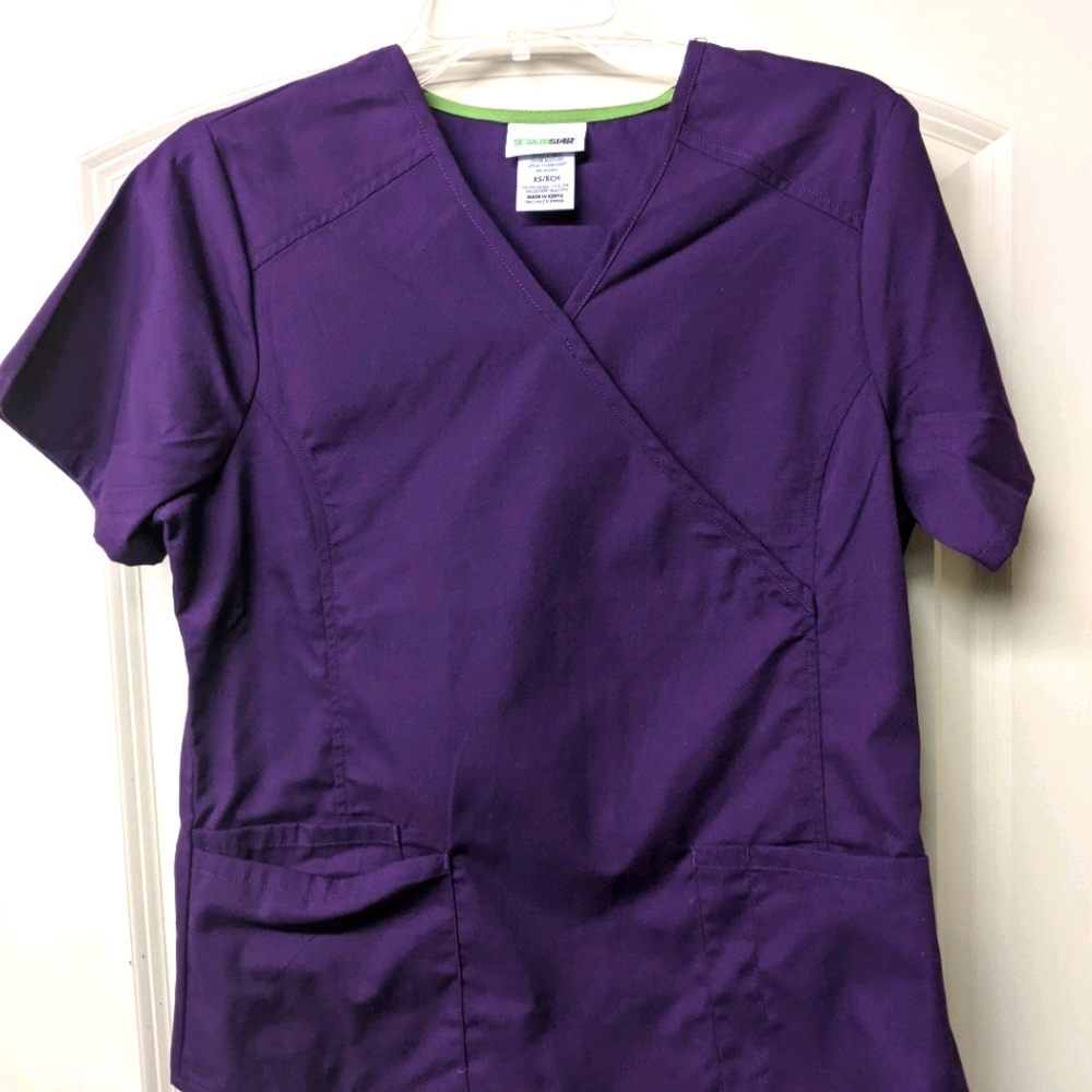 Scrub star purple scrubs